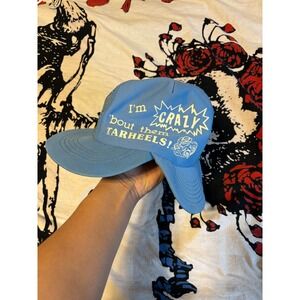 UNC Tar Heels trucker hat blue mesh adjustable basketball fan cap